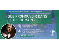 Café-débat Strasbourg : Que promouvoir dans l’être humain ?