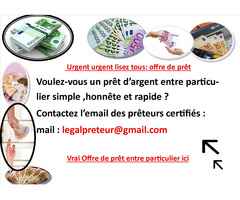 Bonjour, je mets àvotre disposition un prêt àpartir de